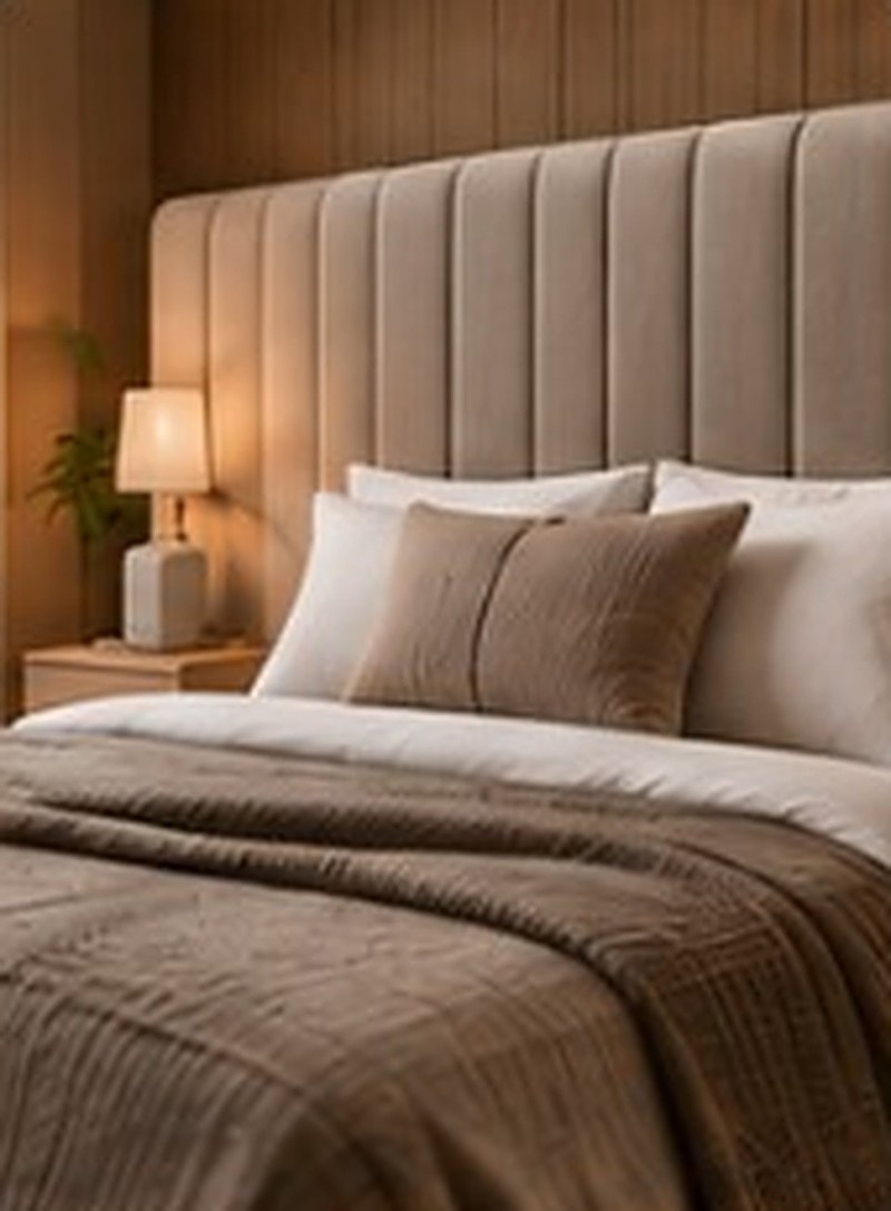 Cot and headboard upholstery